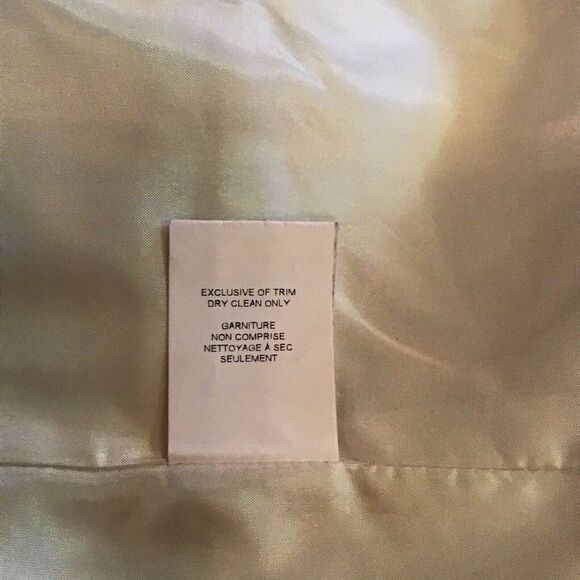 Robert Kitchen Canada Womens Blazer Jacket White and Taupe Button Size 14 Care - Picture 8 of 9